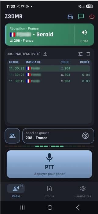 Z3DMR Écran de trafic (actif)